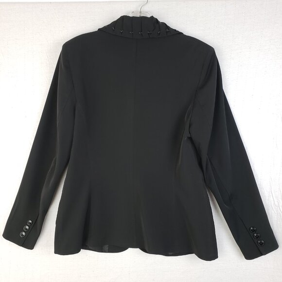 JAVIER SIMORRA Barcelona Blazer Jacket Black size 6 Preppy Y2K - Picture 8 of 16